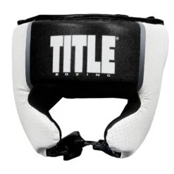 TITLE Boxing Aerovent Elite USA Boxing Competition Headgear – With Cheeks -Titleboxing Shop ACHEX BK 2
