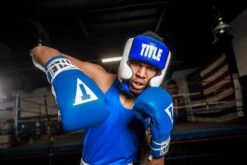 TITLE Boxing Aerovent Elite USA Boxing Competition Headgear – With Cheeks -Titleboxing Shop ACHEXBLWH