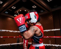 TITLE Boxing Aerovent Elite USA Boxing Competition Headgear – With Cheeks -Titleboxing Shop ACHEXRDWH 2