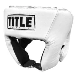TITLE Boxing USA Boxing Competition Headgear - Open Face -Titleboxing Shop ACHX1 WH 1
