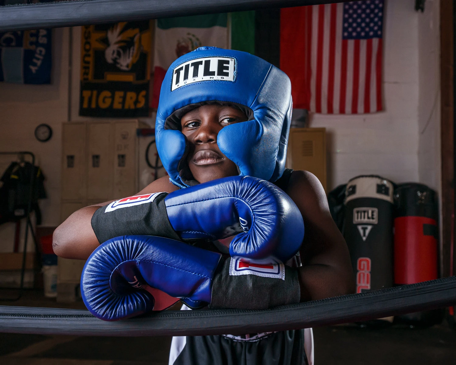TITLE Boxing USA Boxing Competition Headgear - With Cheeks 4 TITLE Boxing USA Boxing Competition Headgear - With Cheeks - Image 2