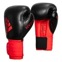 Adidas Hybrid 100 Boxing Gloves -Titleboxing Shop ADIH100 BK RD 002