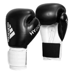 Adidas Hybrid 100 Boxing Gloves -Titleboxing Shop ADIH100 BK WH 002