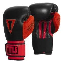 TITLE Boxing All Heart Bag Gloves 2.0 -Titleboxing Shop AHABG2 BK RD 2 1