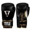 TITLE Boxeo Mexican Leather Bag Gloves Quatro -Titleboxing Shop BASBG4 BK WH 1