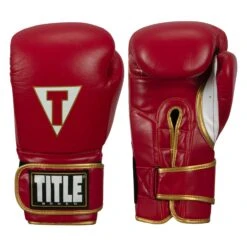 TITLE Boxeo Mexican Leather Bag Gloves Quatro 25 TITLE Boxeo Mexican Leather Bag Gloves Quatro -Titleboxing Shop BASBG4 RD WH 1