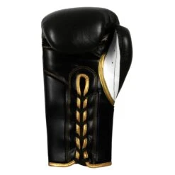 TITLE Boxeo Mexican Leather Lace Training Gloves Quatro -Titleboxing Shop BATGL4 BK WH 4