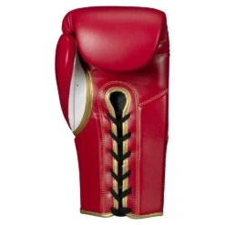 TITLE Boxeo Mexican Leather Lace Training Gloves Quatro -Titleboxing Shop BATGL4 RD WH 2