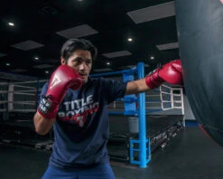 TITLE Boxeo Mexican Leather Lace Training Gloves Quatro -Titleboxing Shop BATGL4RD 1