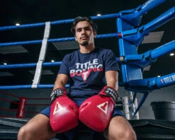 TITLE Boxeo Mexican Leather Lace Training Gloves Quatro -Titleboxing Shop BATGL4RD 2