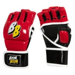BOOM BOOM Boxing Bomber Youth MMA Gloves -Titleboxing Shop BBMMGY RD BK WH 02