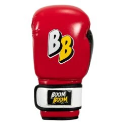 BOOM BOOM Boxing Silencer Youth Bag Gloves -Titleboxing Shop BBYBGS RD BK WH 003