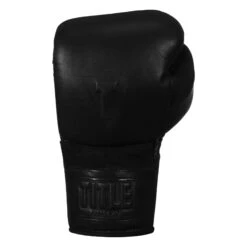 TITLE Black Lace Sparring Gloves 2.0 -Titleboxing Shop BKSG2 BK 3