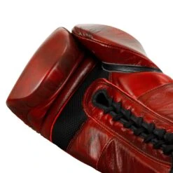 TITLE Boxing Blood Red Leather Sparring Gloves 15 TITLE Boxing Blood Red Leather Sparring Gloves -Titleboxing Shop BRSG 5