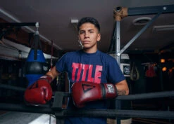 TITLE Boxing Blood Red Leather Training Gloves -Titleboxing Shop BRTGRD 2