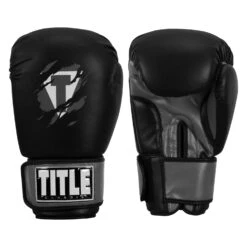 TITLE Classic Shredded Boxing Gloves -Titleboxing Shop CABG10 BK GR 01