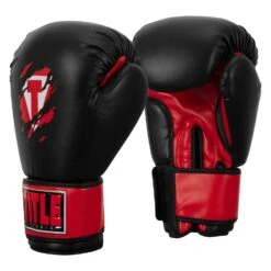 TITLE Classic Shredded Boxing Gloves -Titleboxing Shop CABG10 BK RD 02
