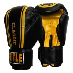 TITLE Classic Speed Boxing Gloves -Titleboxing Shop CABG12 BK GD 2