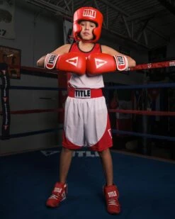 TITLE Classic USA Boxing Competition Headgear – With Cheeks -Titleboxing Shop CACHX RD