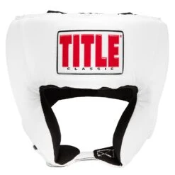 TITLE Classic USA Boxing Competition Headgear – Open Face -Titleboxing Shop CACHX1 WH 2