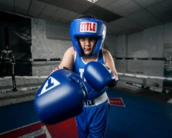 TITLE Classic USA Boxing Competition Headgear – Open Face -Titleboxing Shop CACHX1BL 1