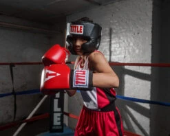 TITLE Classic USA Boxing Competition Headgear – With Cheeks -Titleboxing Shop CACHXBK 1