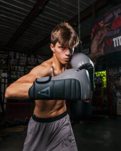 TITLE Boxing Combat Bag Gloves -Titleboxing Shop COMBGGRBK 3