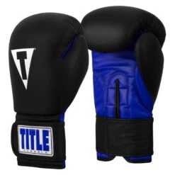 TITLE Classic Fitness Boxing Gloves -Titleboxing Shop CRBG BK BL 02
