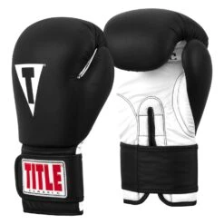 TITLE Classic Fitness Boxing Gloves -Titleboxing Shop CRBG BK WH 02