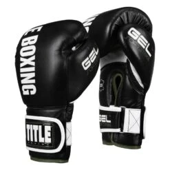 TITLE Boxing Gel Soft Strike Bag Gloves -Titleboxing Shop CSSGBG1 BK GN 02