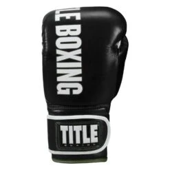 TITLE Boxing Gel Soft Strike Bag Gloves -Titleboxing Shop CSSGBG1 BK GN 03