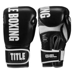 TITLE Boxing Gel Soft Strike Bag Gloves -Titleboxing Shop CSSGBG1 BK GR 01