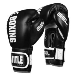 TITLE Boxing Gel Soft Strike Bag Gloves -Titleboxing Shop CSSGBG1 BK GR 02