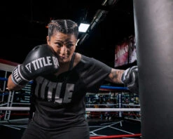 TITLE Boxing Gel Soft Strike Bag Gloves -Titleboxing Shop CSSGBG1 BK BL