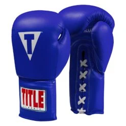 TITLE Classic Leather Lace Training Gloves 2.0 -Titleboxing Shop CTSGL2 BL 02