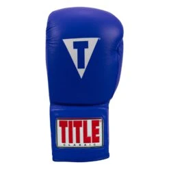 TITLE Classic Leather Lace Training Gloves 2.0 -Titleboxing Shop CTSGL2 BL 03