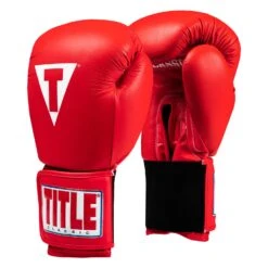 TITLE Classic Leather Elastic Training Gloves 2.0 -Titleboxing Shop CTSGV2 RD 02