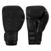 TITLE Black Bolstered Leather Bag Gloves -Titleboxing Shop DBBG BK 01