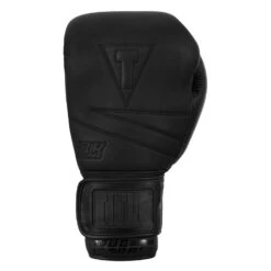 TITLE Black Bolstered Leather Bag Gloves -Titleboxing Shop DBBG BK 03