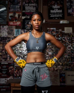 TITLE Boxing Pro Compression Ascent Sports Bra -Titleboxing Shop FCSBGR 1