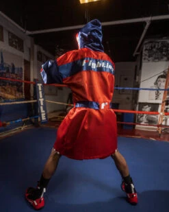 Fighting Full Length Robe -Titleboxing Shop FFLRRDBL 3