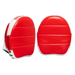 TITLE Boxing Fighting Fresh Leather Punch Mitts -Titleboxing Shop FFPM RD WH 3