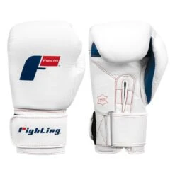 Fighting Leather Heavy Bag Gloves -Titleboxing Shop FLHBG2 WH 1
