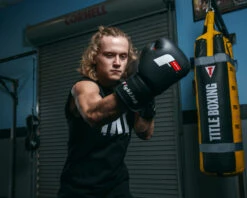 Fighting Leather Training Gloves -Titleboxing Shop FLTG2BK 3