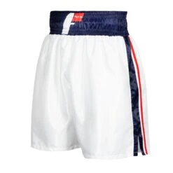 Fighting Professional Boxing Trunks -Titleboxing Shop FPST WH BL 2
