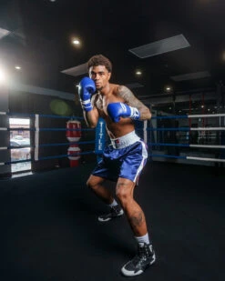 Fighting Professional Boxing Trunks -Titleboxing Shop FPSTBLWH 1