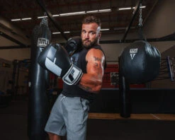 Fighting Big Logo Bag Gloves -Titleboxing Shop FSABG2BK 1