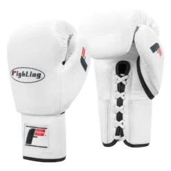 Fighting Fury Professional Lace Training Gloves -Titleboxing Shop FSFTGL WH 02
