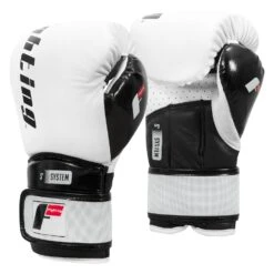 Fighting S2 GEL Power Sparring Gloves -Titleboxing Shop FSPGSG WH BK 002