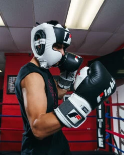Fighting Tri-Tech Training Headgear -Titleboxing Shop FSPTHGBKWH 2